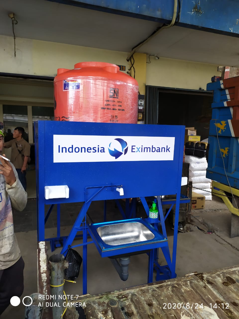Tempat Cuci Tangan Exim Bank - Dokumentasi Proyek